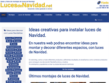 Tablet Screenshot of lucesdenavidad.net