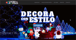 Desktop Screenshot of lucesdenavidad.com.mx